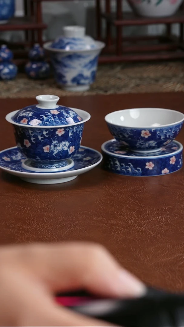 景德镇高端茶器M***m蓦奈手绘陶瓷茶具