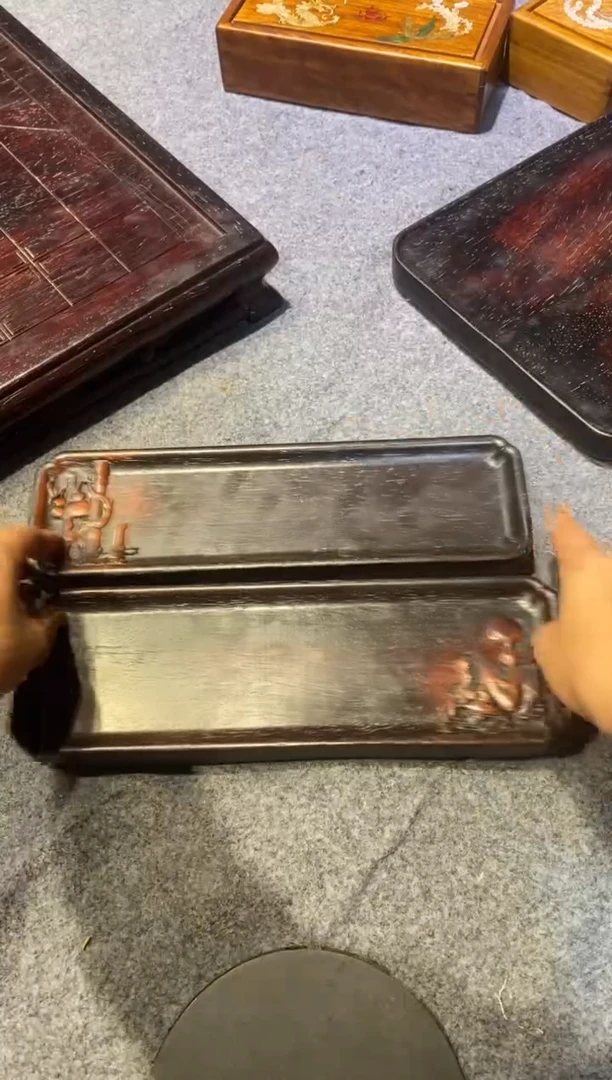 檀香紫檀（小叶紫檀）紫檀拆件雕刻板以直播间实物为准微瑕老物件