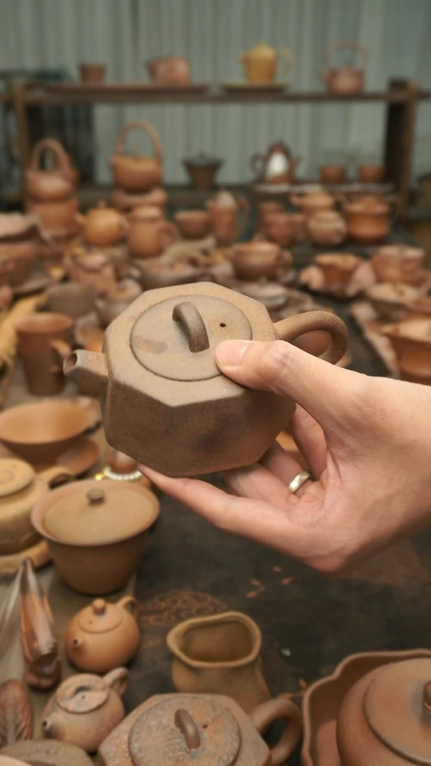 老岩泥餐**人原矿老岩泥  八方壶150ml