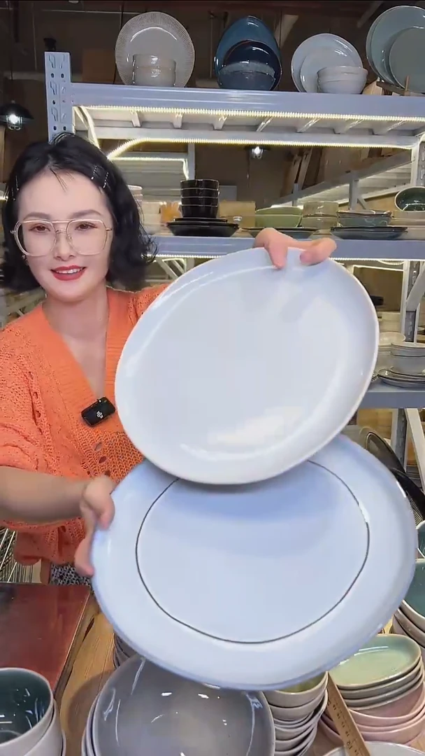 瓷148外贸尾货高温釉下彩陶瓷餐具默认微瑕