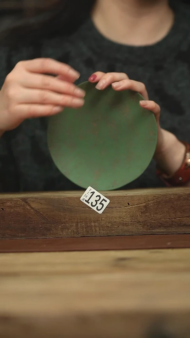 设计师手作款 苔藓绿壶承