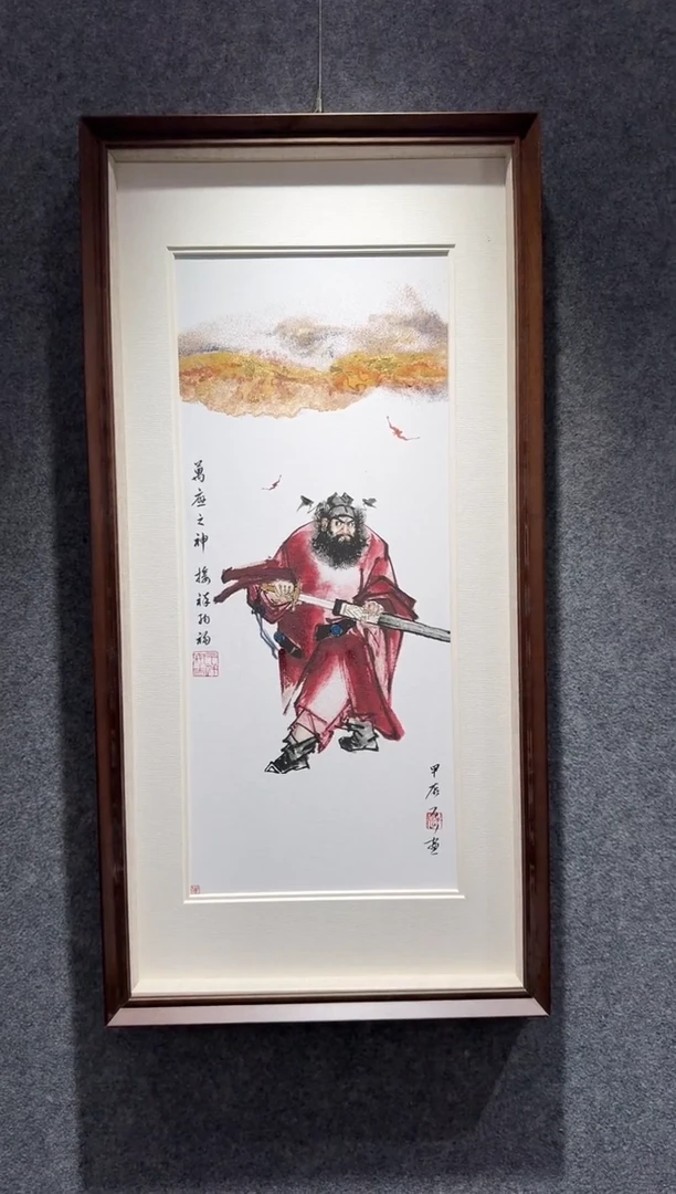 国画雨**荷牛百川老师手绘40x80