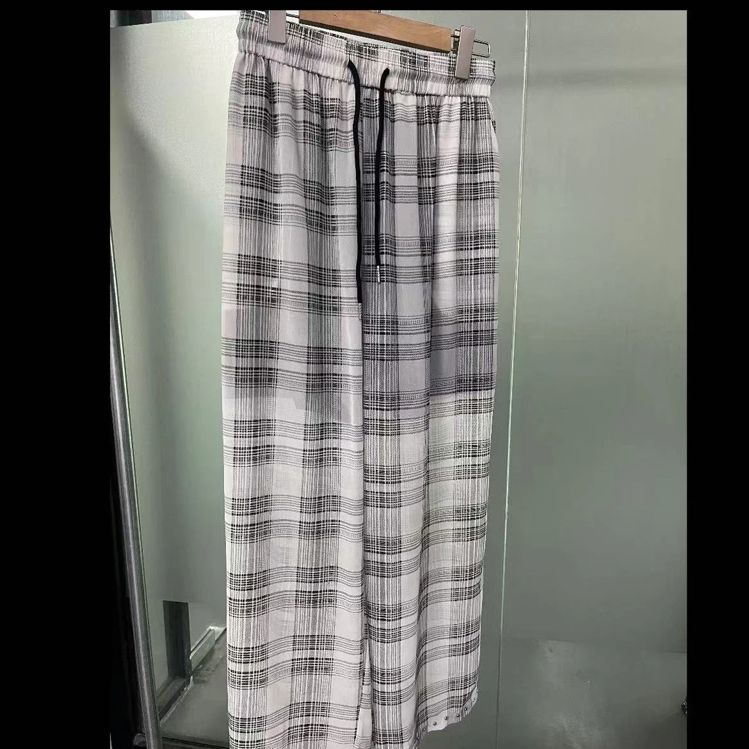 JXMM  / 白色格子裤  简单穿搭 显瘦