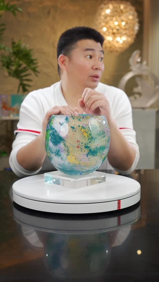 瓷片福利莫奈花瓶