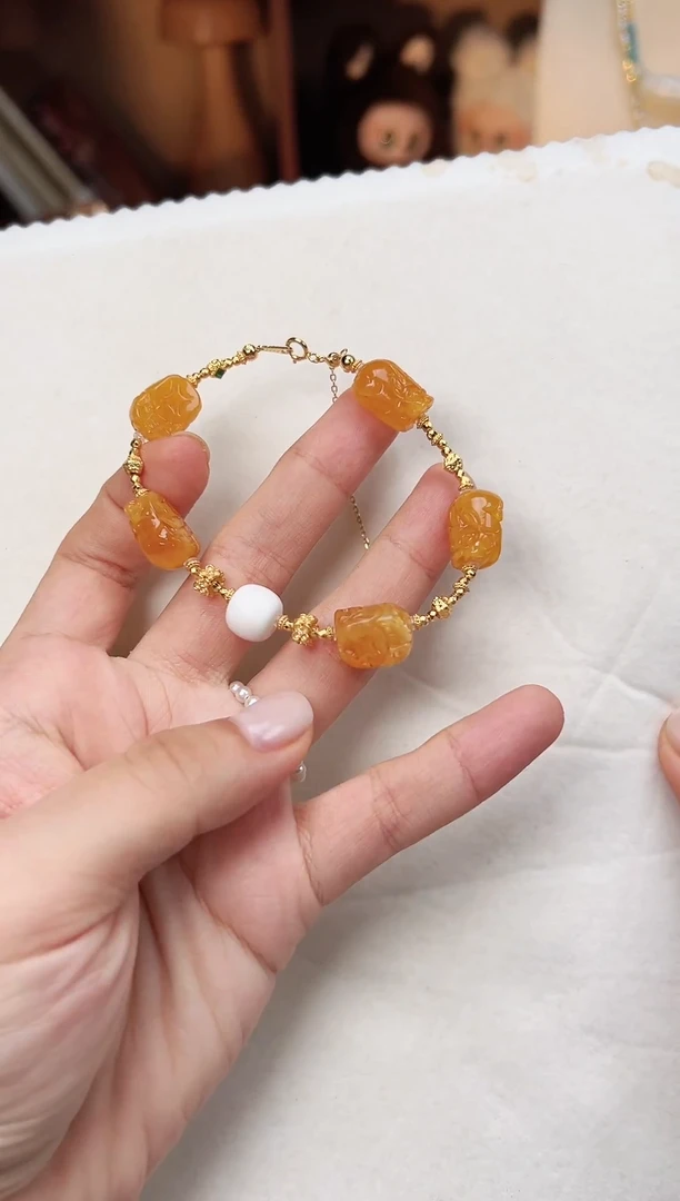 手链蜜蜡未镶嵌麦****师多样性发其一
