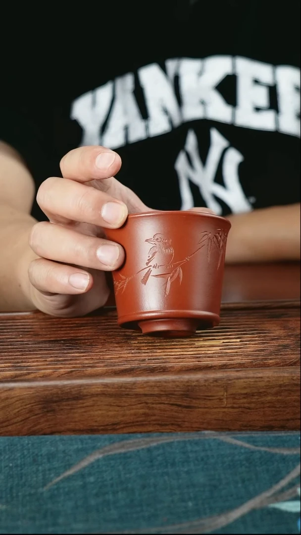 茶杯紫砂小底清风