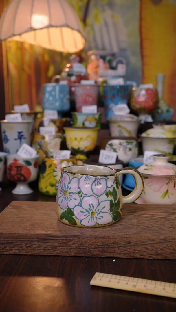 摆件泥垚手作 景德镇手工手绘器物