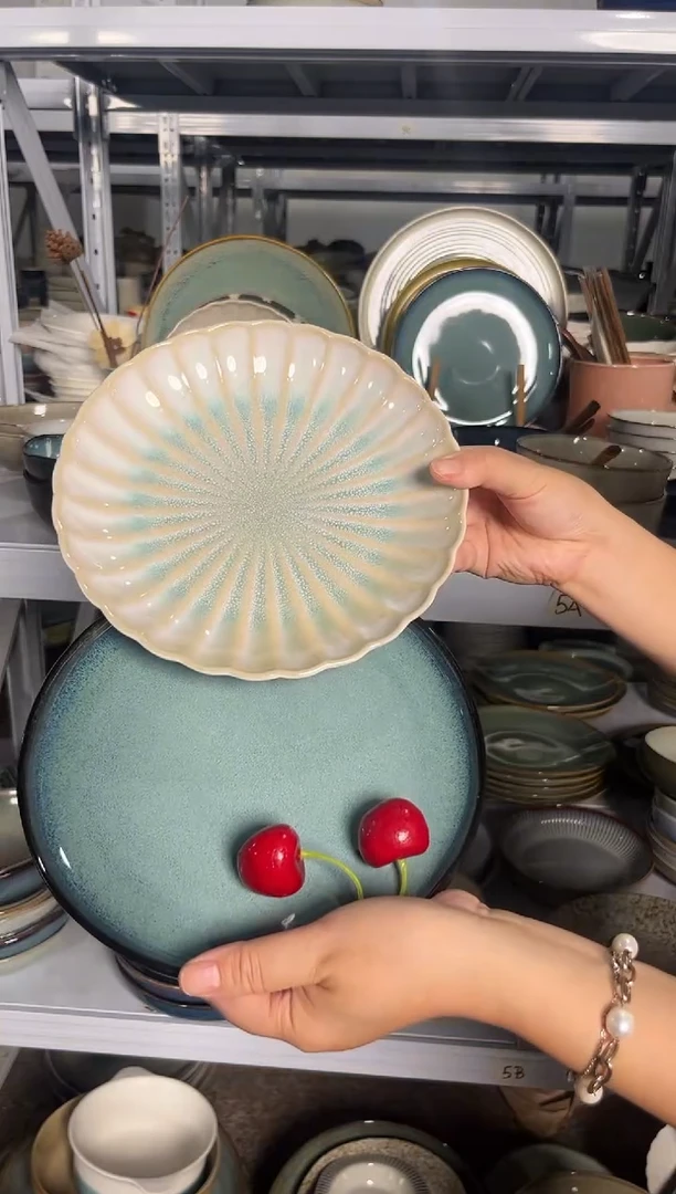 陶瓷外贸尾货瑕疵满20包邮X2 小盘组合