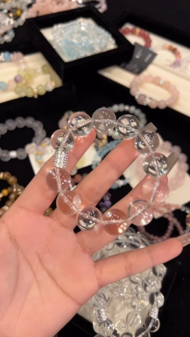 【闪购商品】水晶手链合金白水晶手链x1403