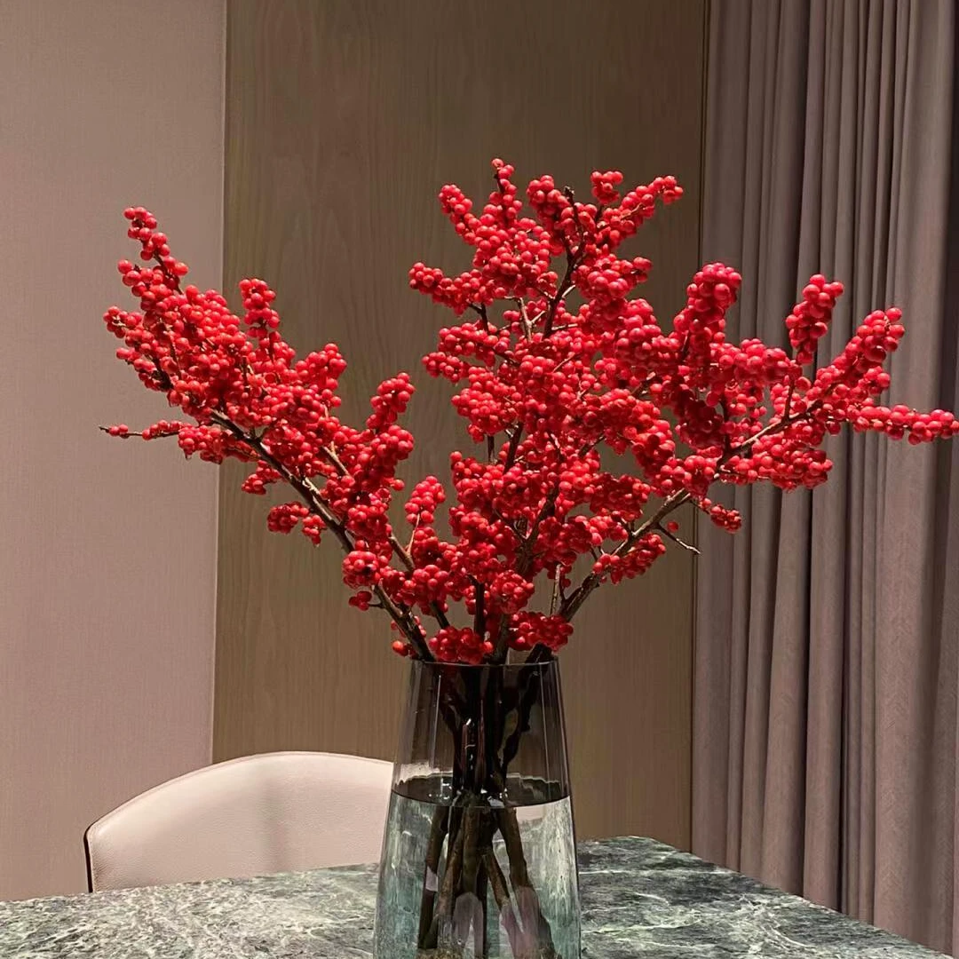 【SSS级80CM北美冬青切枝】 云南鲜花基地现采现发   年宵花材