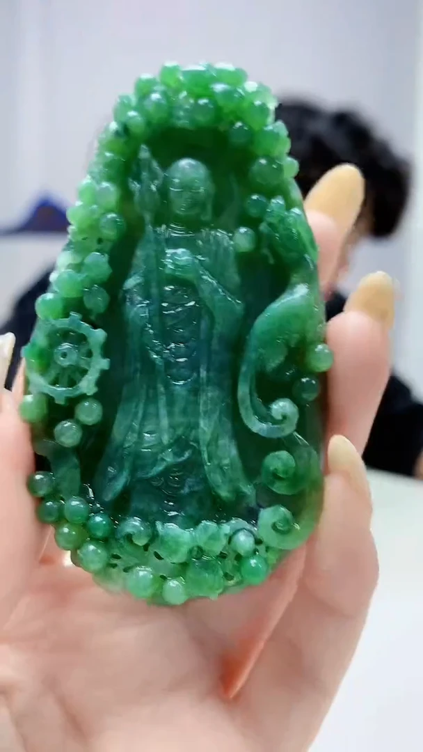 定制翡翠未镶嵌5145DD-毛货挂件128