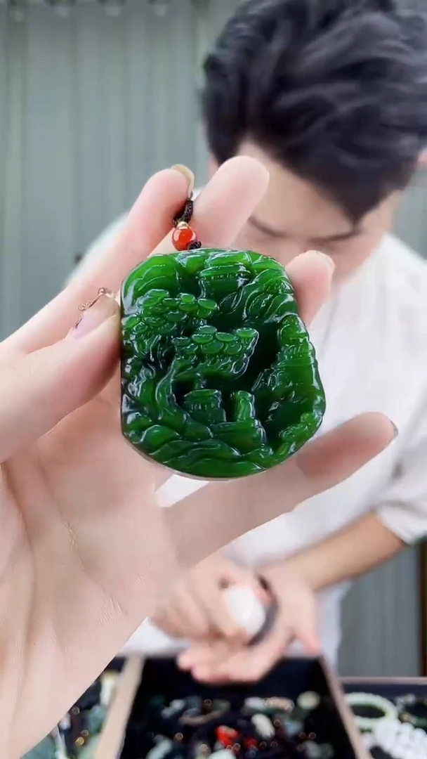 颈饰未镶嵌和田玉拍一发一，多样性发货