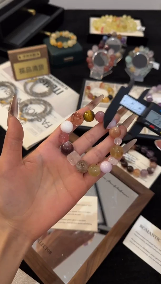 合金手链水晶多宝手链x2674