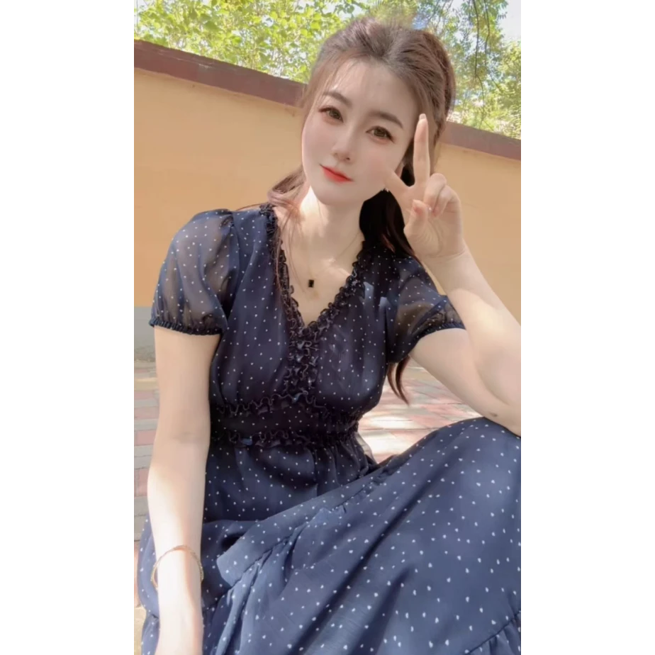 『繁星波点U』YDH舒适简约潮流洋气连衣裙2592