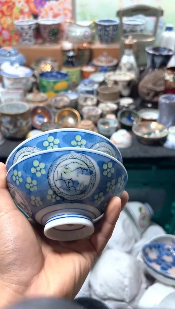 瓷片黑*夏目海外回流瓷器中古品。