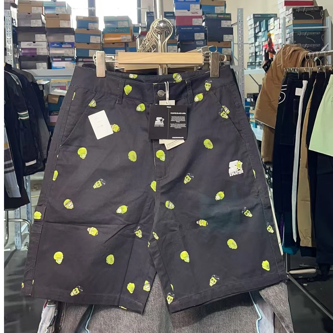 STARTER 变相怪杰联名款  休闲印花短裤 男女同款
