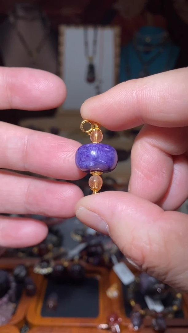 【闪购商品】水晶紫龙双扣银S925镶嵌多样性发一个