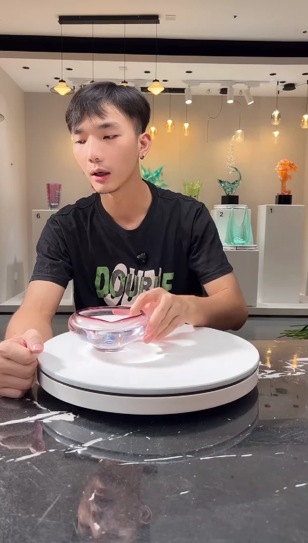 摆件巴比特美学 紫边烟灰缸