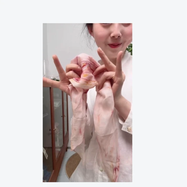 丹霞山峦三角巾气质时尚百搭夏季