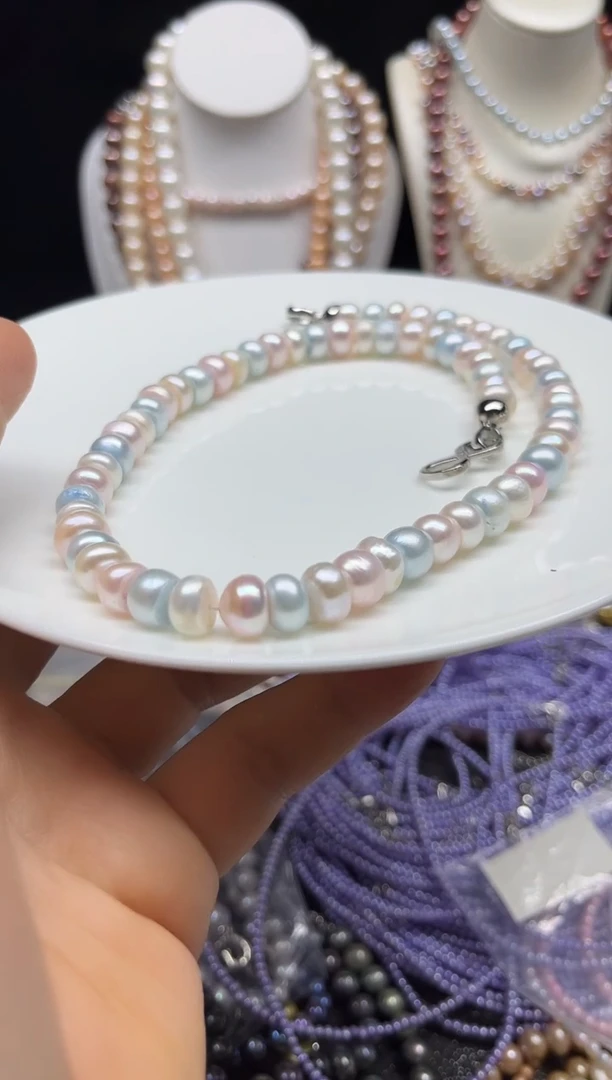 淡水珍珠未镶嵌颈饰多人