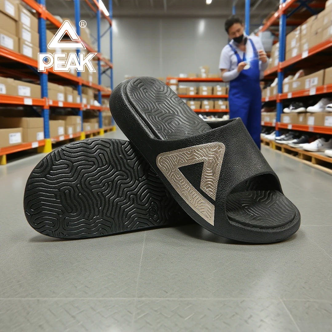 匹克pike态极运动拖鞋情侣休闲男士篮球拖鞋实战健身房拖鞋防滑