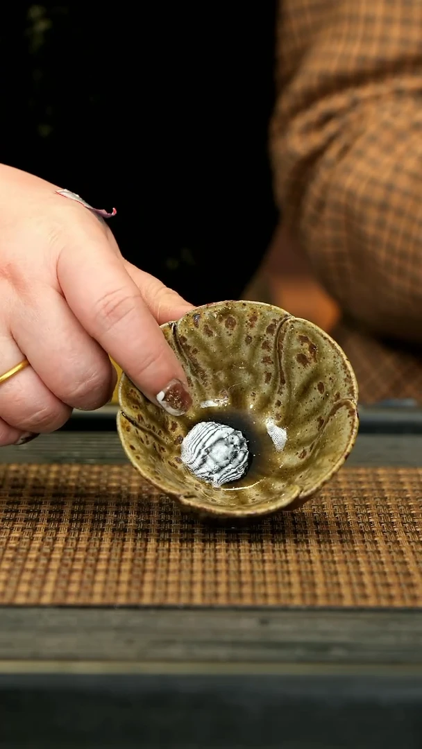 【闪购商品】紫砂茶壶GFY58花瓣杯 金丝楠柴烧