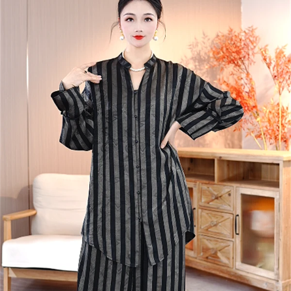 春款上新【珞琪】时尚上档次洋气高档上衣裤子套装-3207#