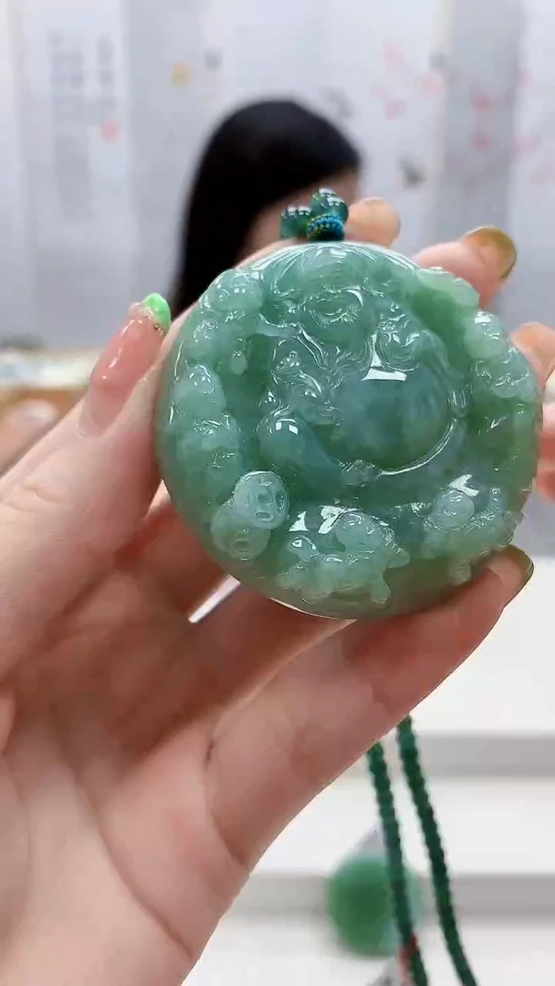 未镶嵌定制翡翠4852ry-毛货挂件122