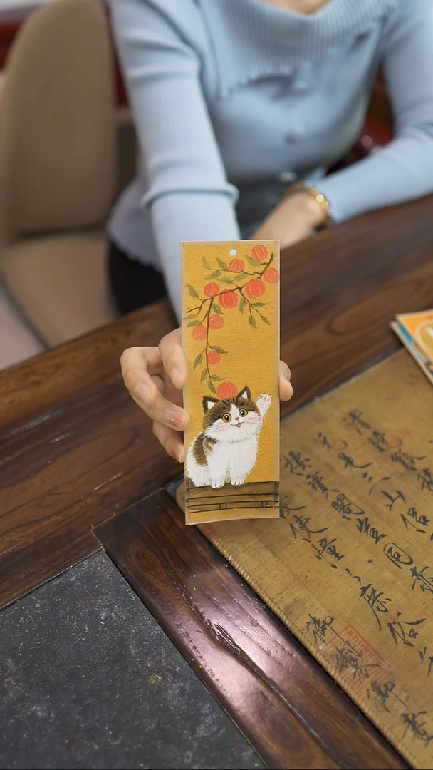 【闪购商品】装裱画纯手绘爆闪小猫3