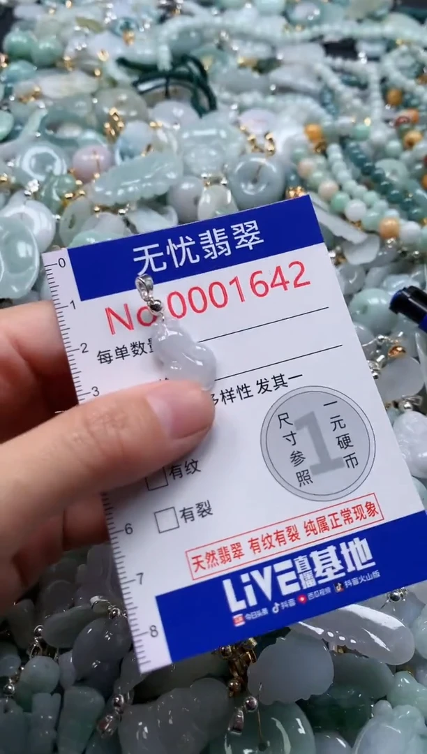 翡翠未镶嵌吊坠(不含链)1642