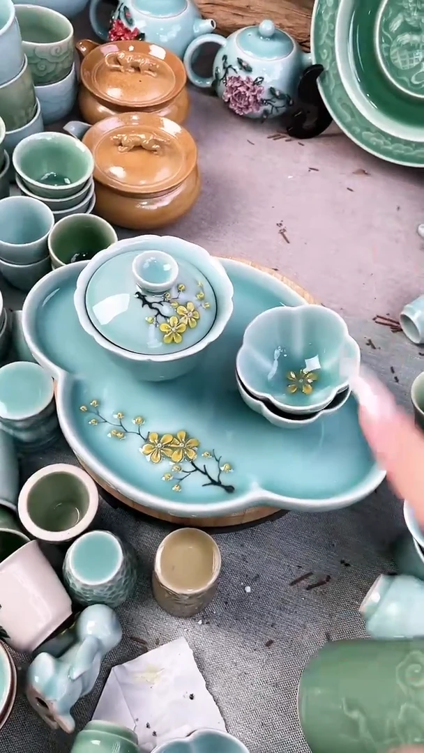 特价福利 微瑕 慧仙青瓷