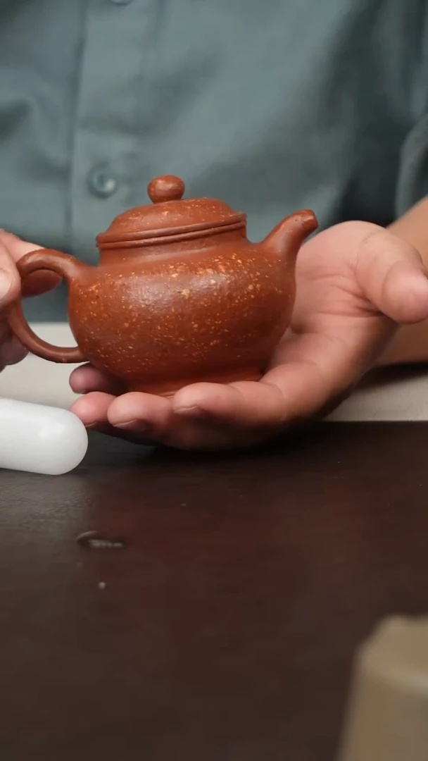 茶壶紫砂原矿紫砂壶-8目多汁