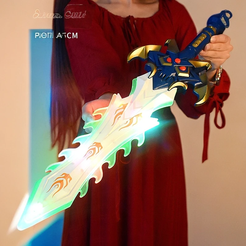 儿童玩具宝剑发光激光赛罗奥特之剑武器电动七彩灯光男孩生日礼物