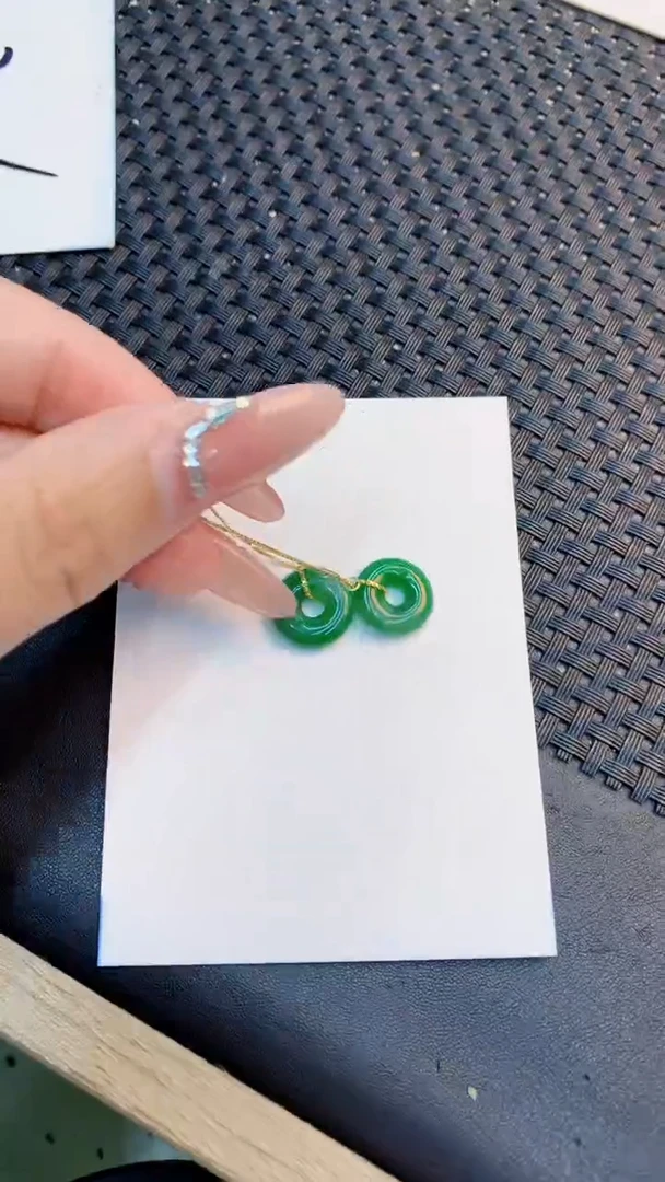 翡翠银S925镶嵌吊坠(不含链)1