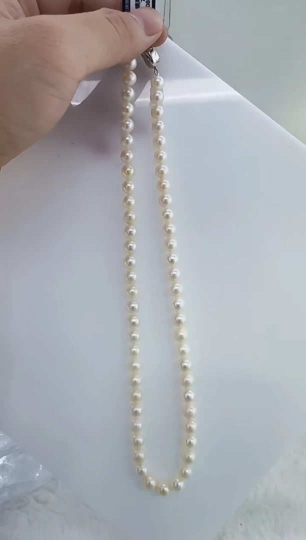 未镶嵌海水珍珠DA珍珠串链7-8      a080