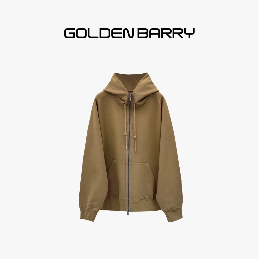 GOLDENBARRY【返季福 利】122142男款贴拉链休闲卫衣