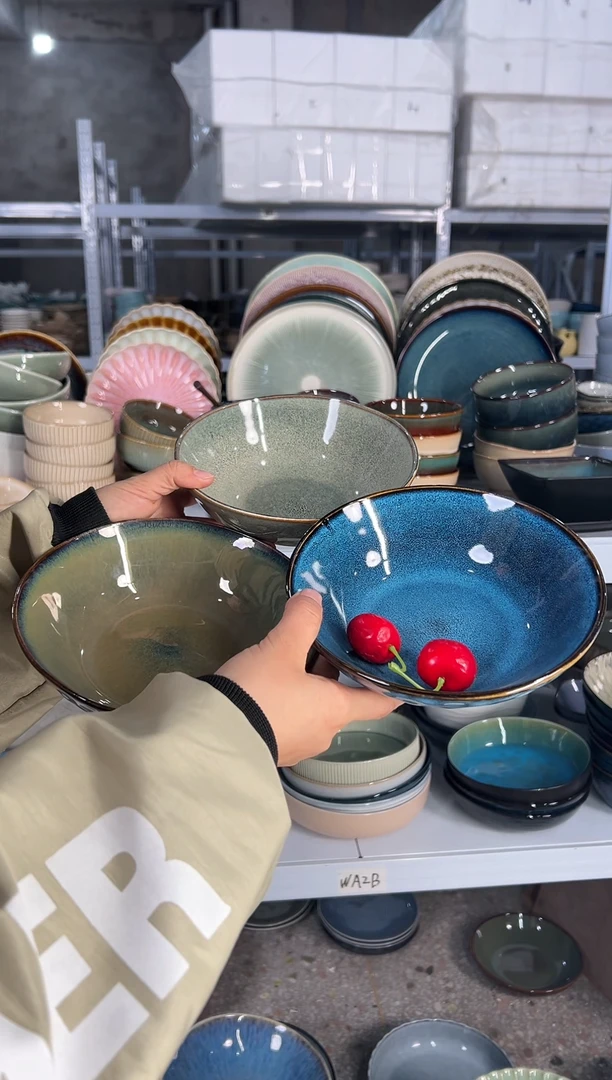 陶瓷外贸尾货瑕疵满20包邮X3 菜碗组合