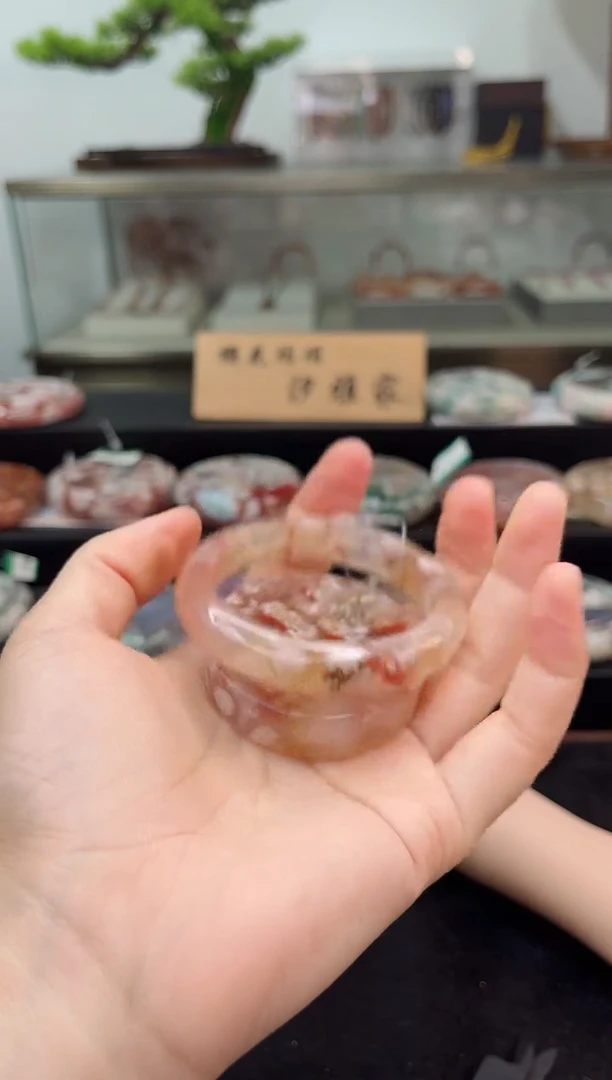 未镶嵌手镯石英质玉53圈口（赠品镯心）s91991