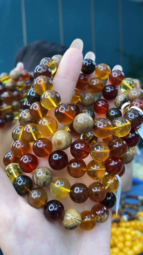 裸石琥珀未镶嵌12/30多样性发其一86