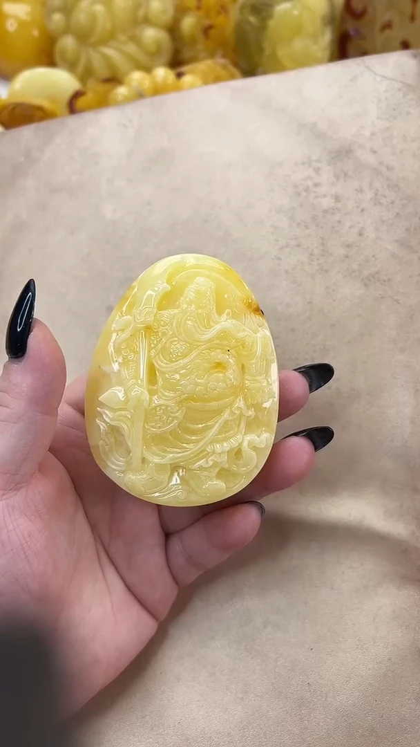 琥珀颈饰未镶嵌吊坠