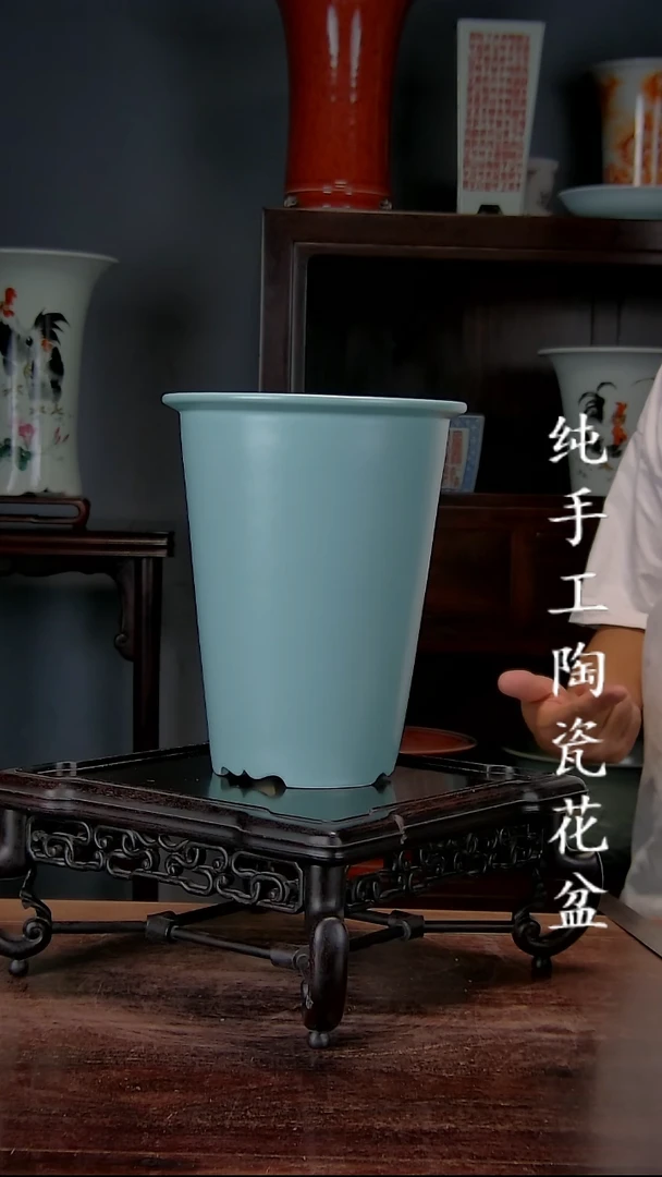 z*g景德镇手工陶瓷花盆