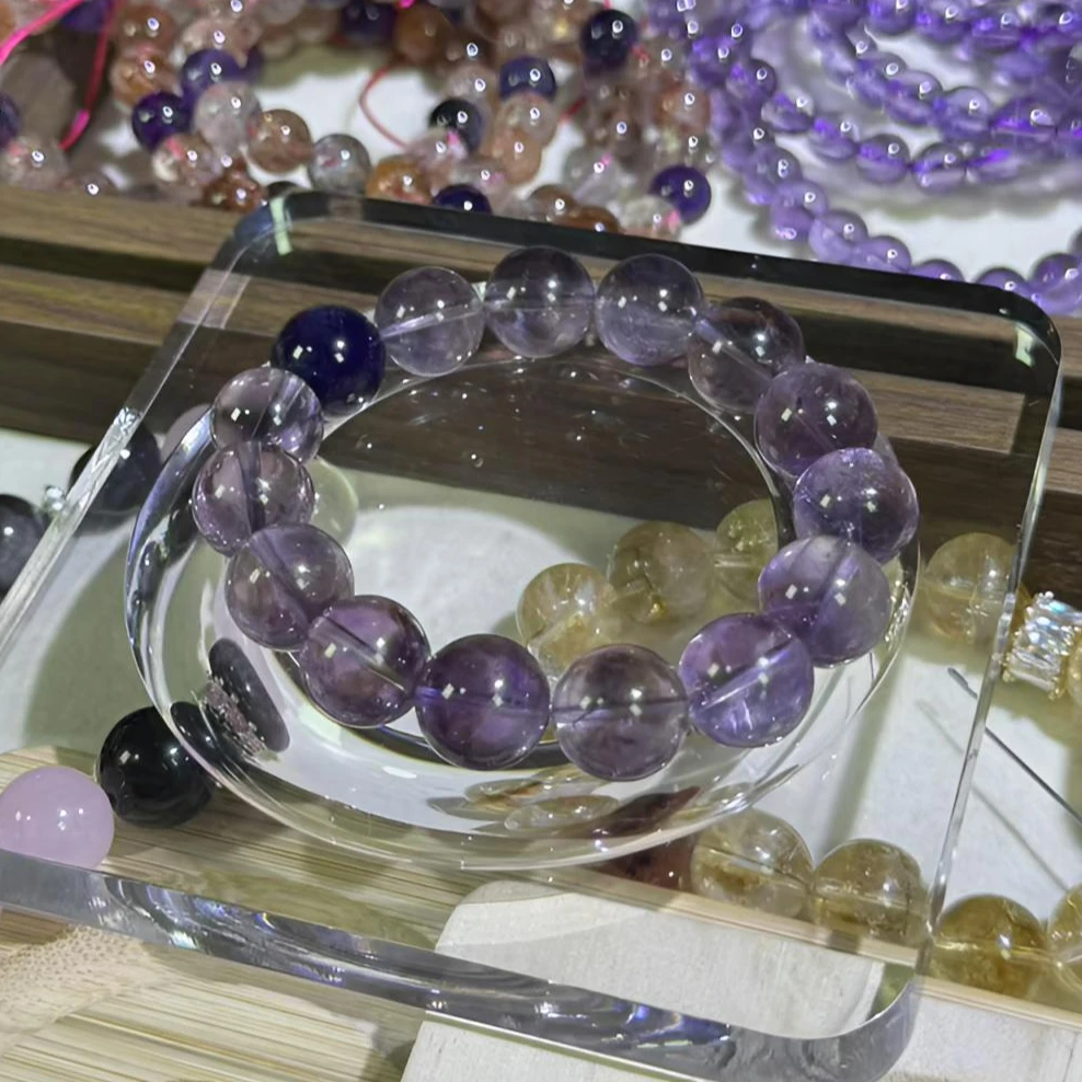 【定制款】紫水晶+乌拉圭紫水手串