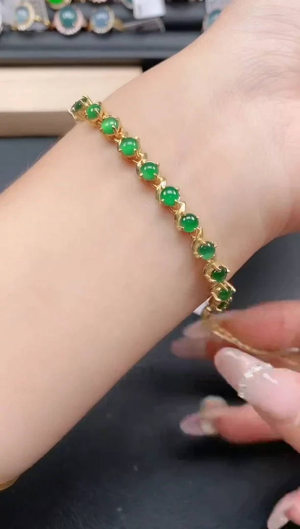 银S925镶嵌戒指翡翠111