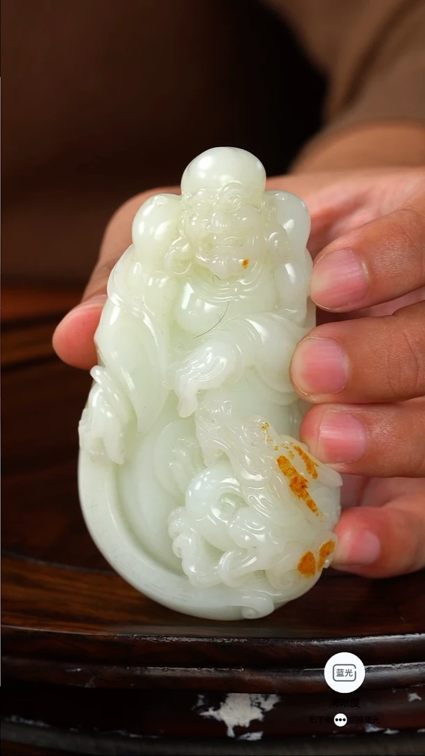 未镶嵌和田玉把件003【防拍】降龙罗汉