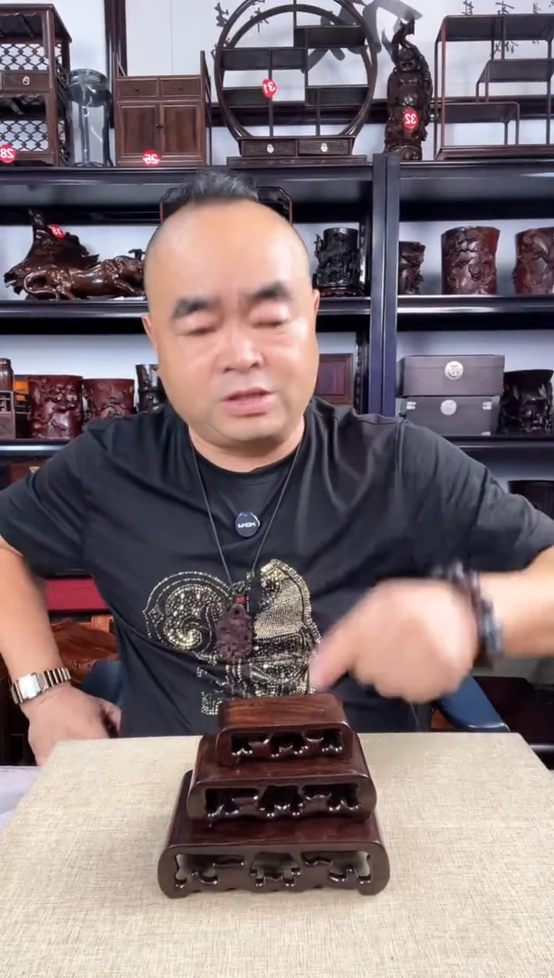 木双龙书卷一套老李红木工艺品