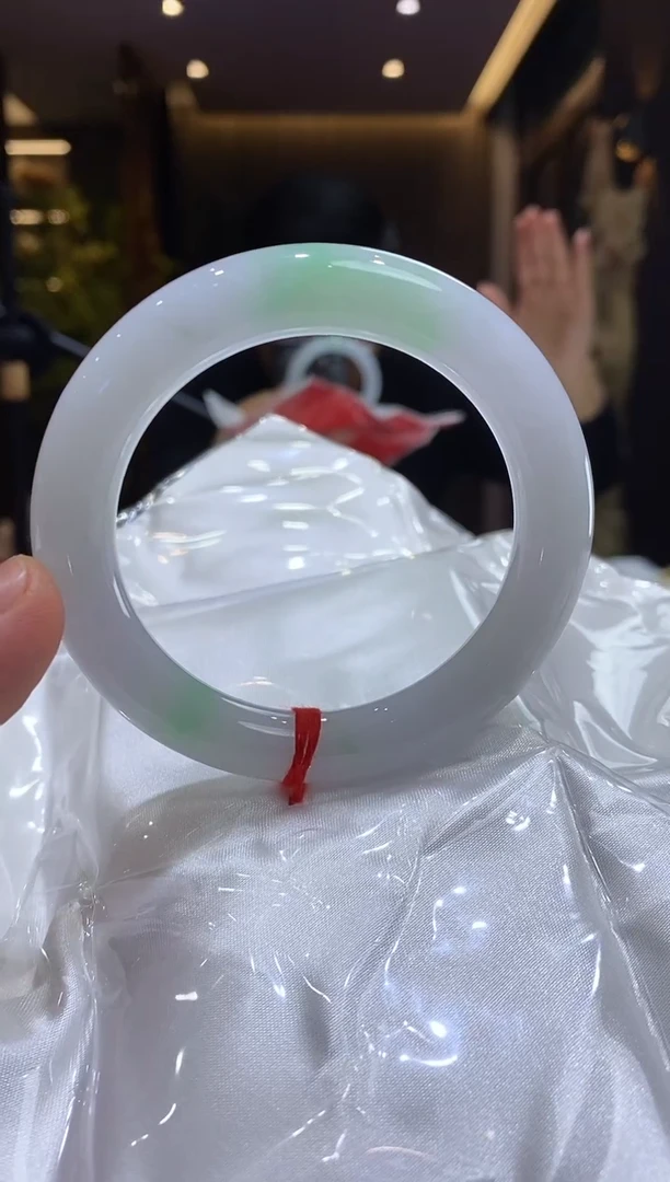 未镶嵌手镯（圆镯）翡翠2号天然翡翠手镯 圈口55