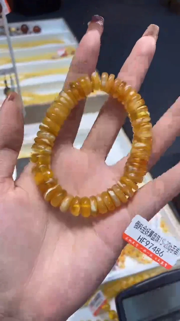 【闪购商品】琥珀颈饰未镶嵌蜜蜡手串