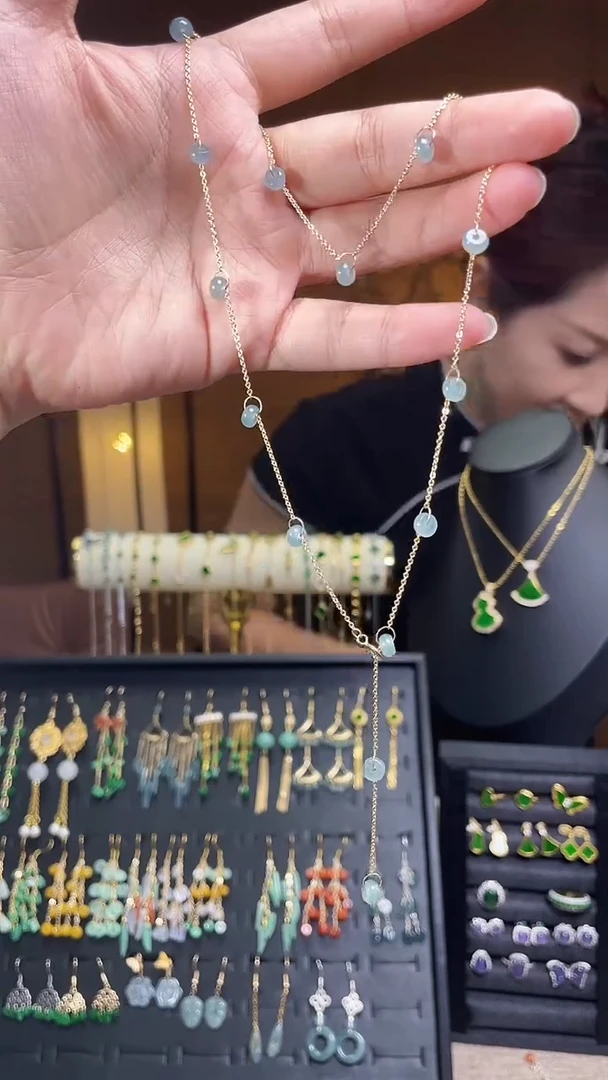 翡翠合金耳饰翡翠