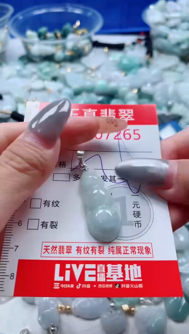 吊坠(不含链)未镶嵌翡翠7265