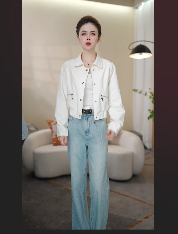 1欧货2025春新款时尚炸街高级感小个子百搭长袖外套063